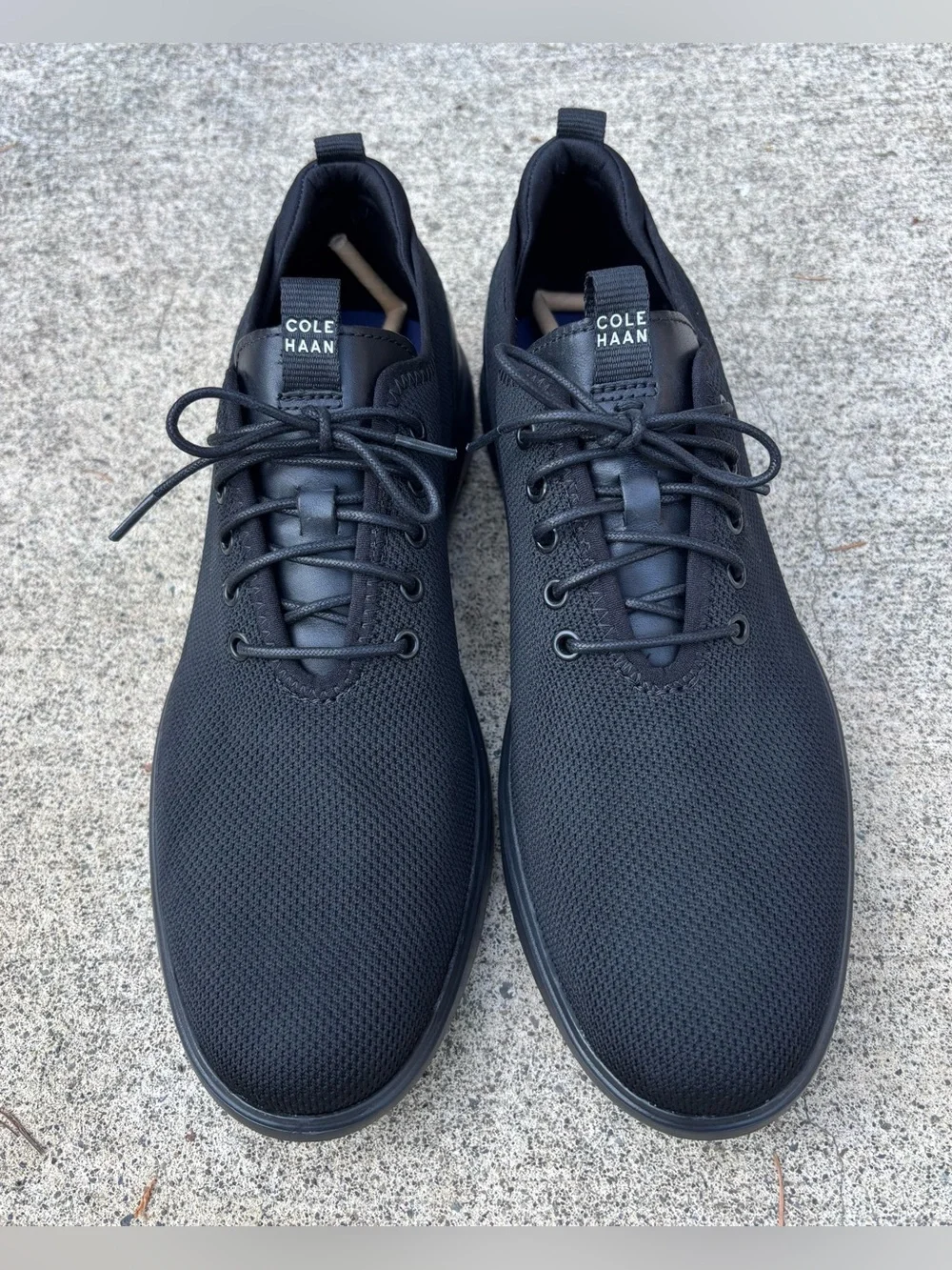 Cole Haan Grand Plus Essex Distance Knit Oxford Black Size 11 NWOT